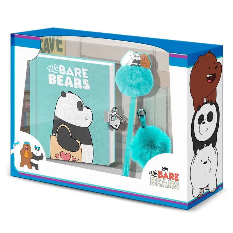 We Bare Bears Panda Bear keményfedeles füzet + toll + pompon termékfotó