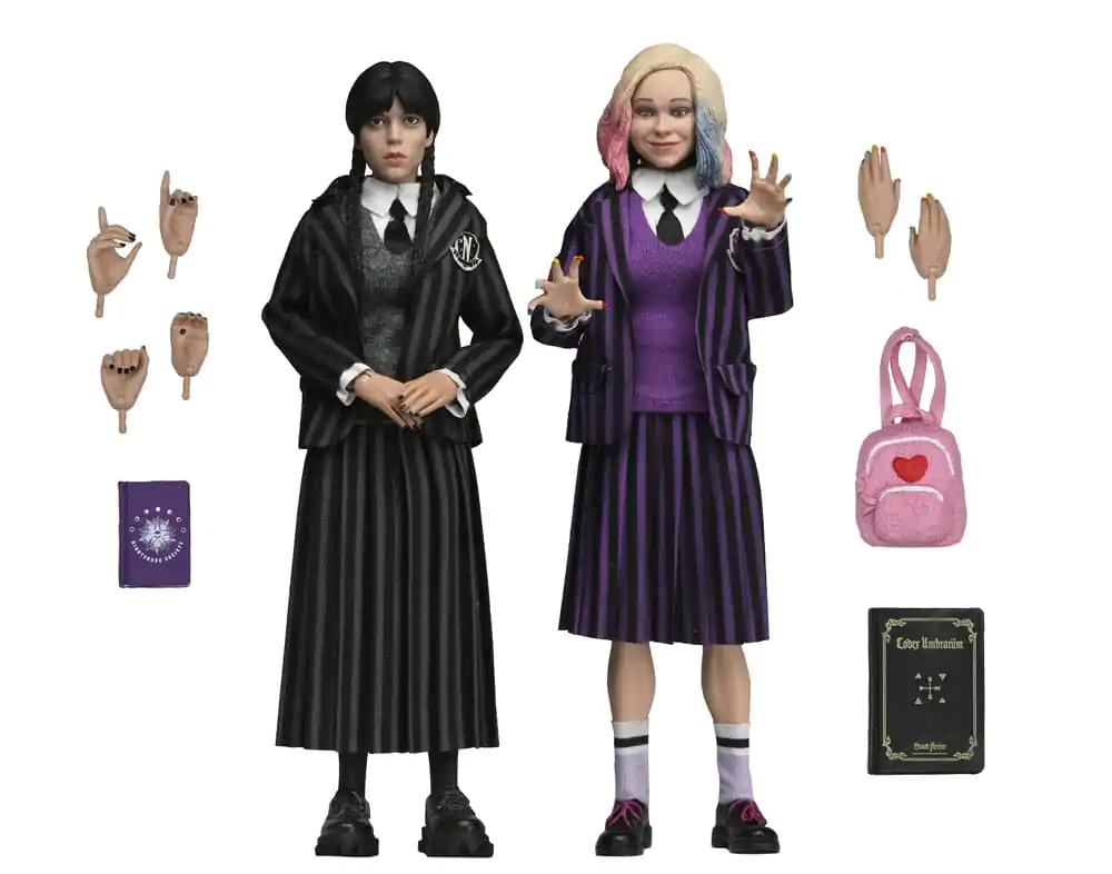 Wednesday 2 db-os akciófigura csomag Wednesday Addams (Nevermore Uniform) and Enid 20 cm termékfotó