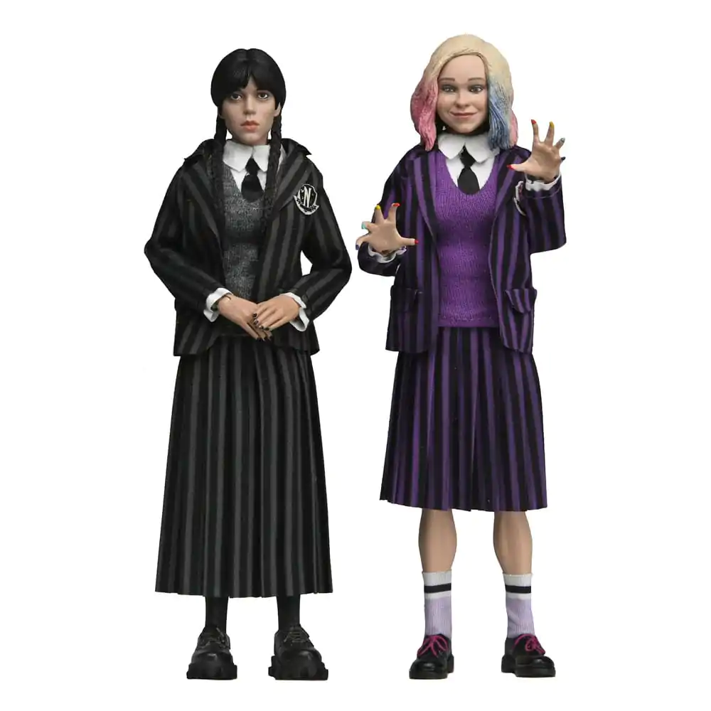 Wednesday 2 db-os akciófigura csomag Wednesday Addams (Nevermore Uniform) and Enid 20 cm termékfotó