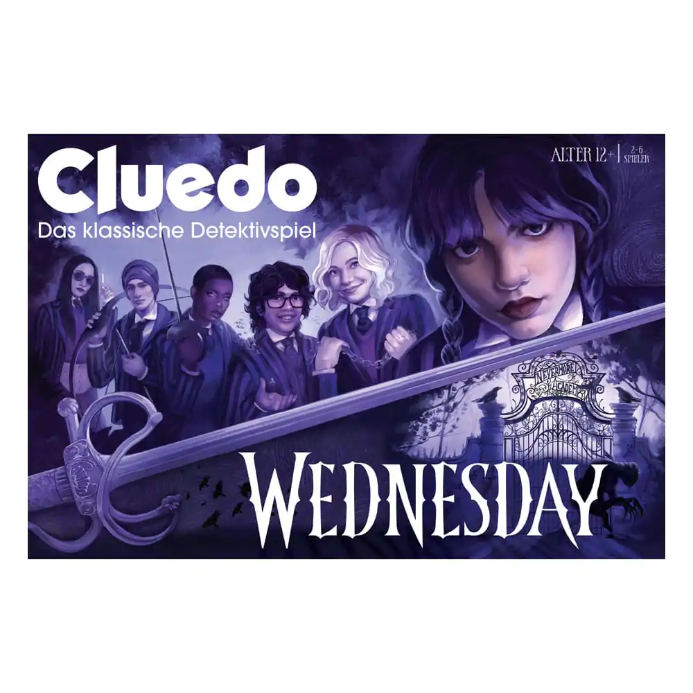 Wednesday Clue német nyelvű társasjáték termékfotó