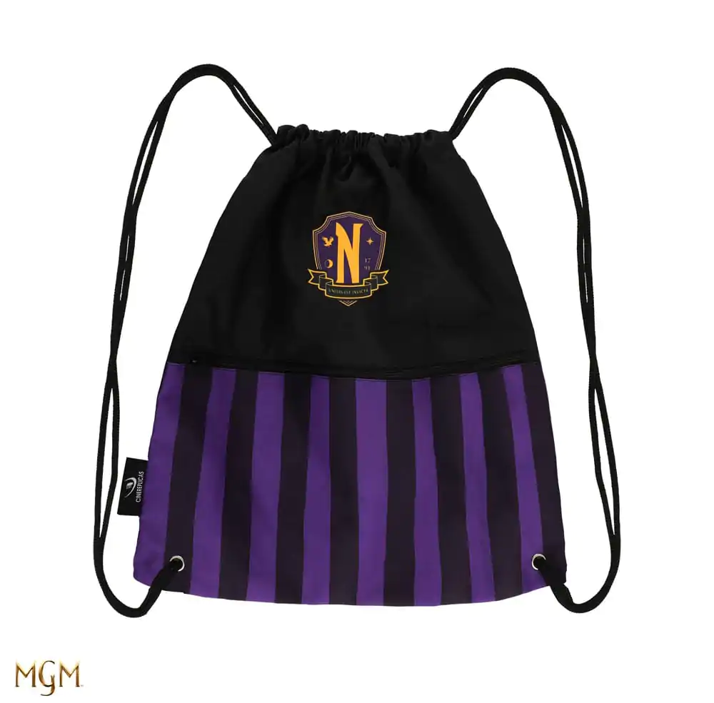 Wednesday Drawstring Bag Nevermore Academy Purple termékfotó