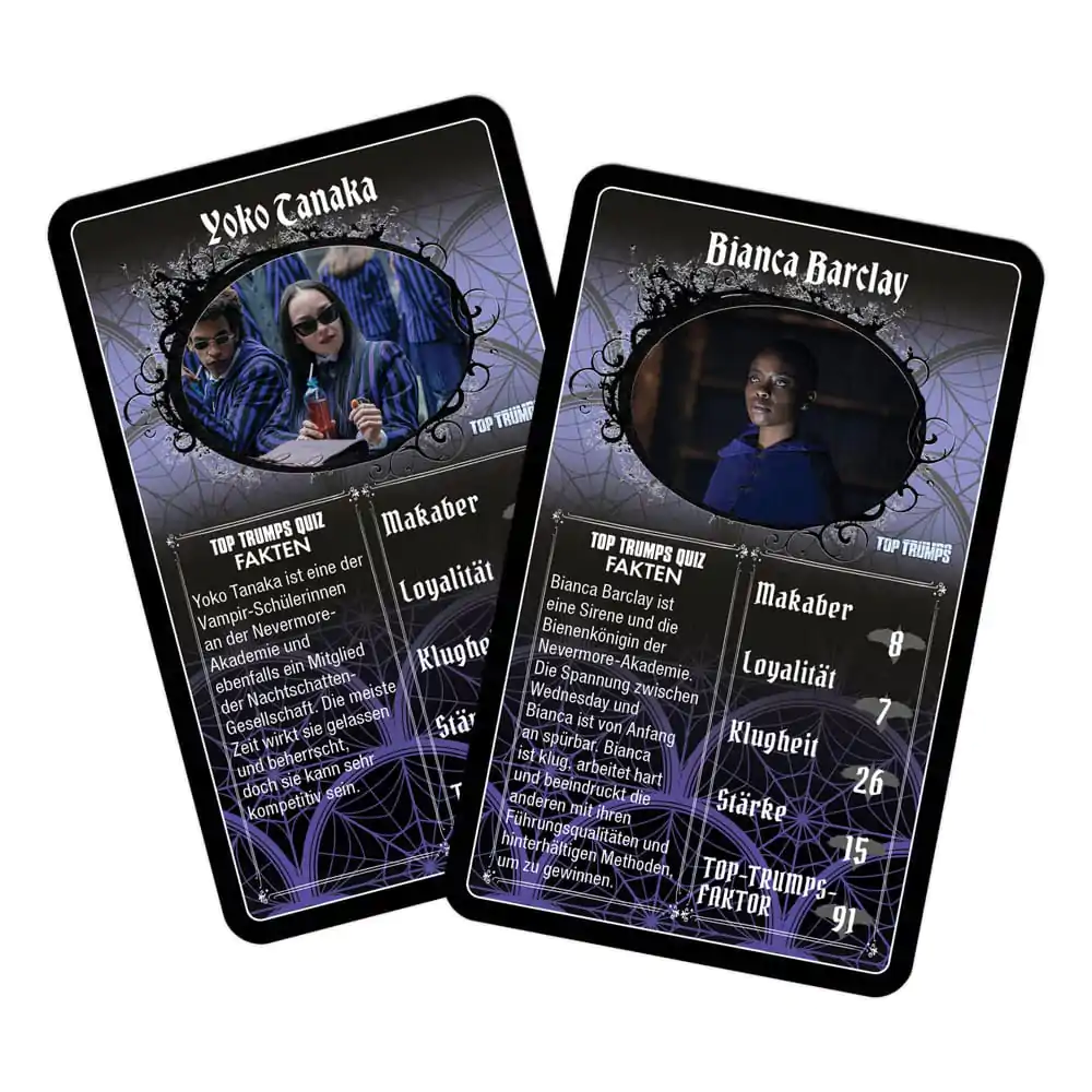 Wednesday Top Trumps német nyelvű kártyajáték termékfotó