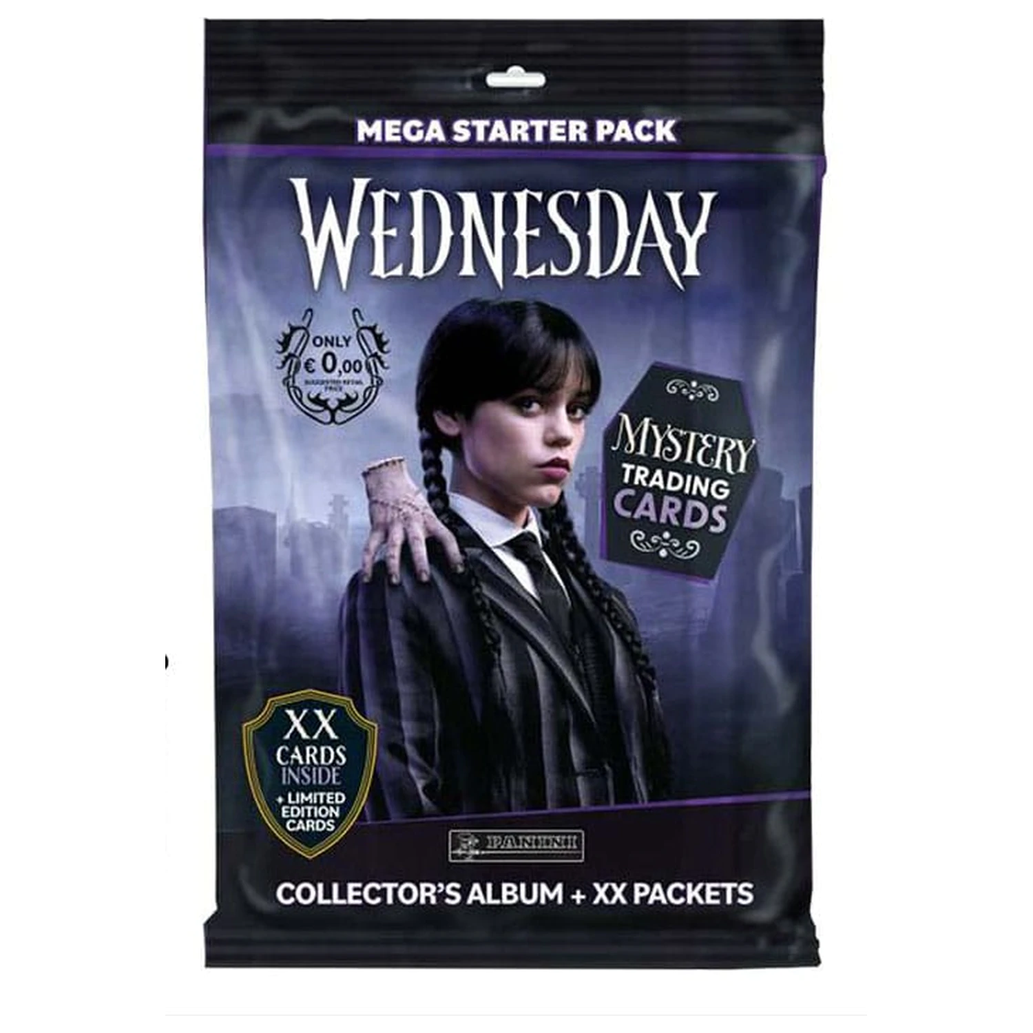 Wednesday Trading Cards Starter Pack német nyelvű kártyacsomag termékfotó