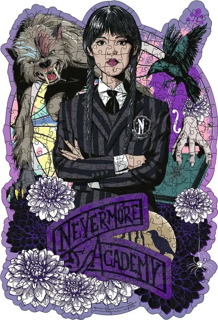 Wednesday Wednesday Addams fa puzzle (300 darab) termékfotó