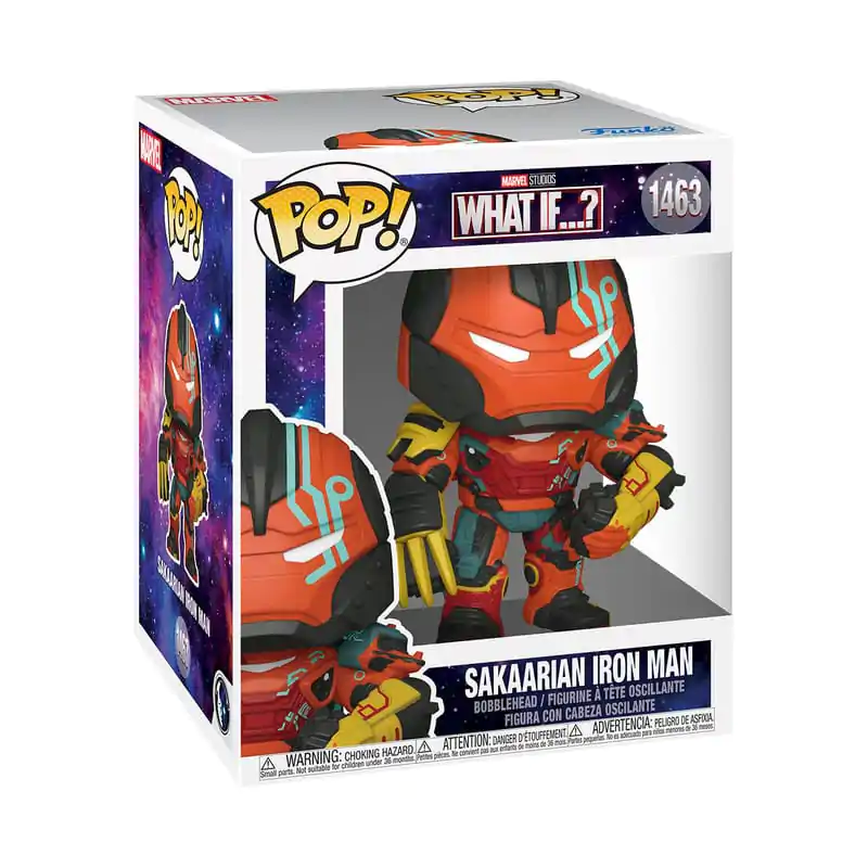 What If...? Oversized Funko POP! Animation Vinyl figura Sakaarian Iron Man 15 cm termékfotó