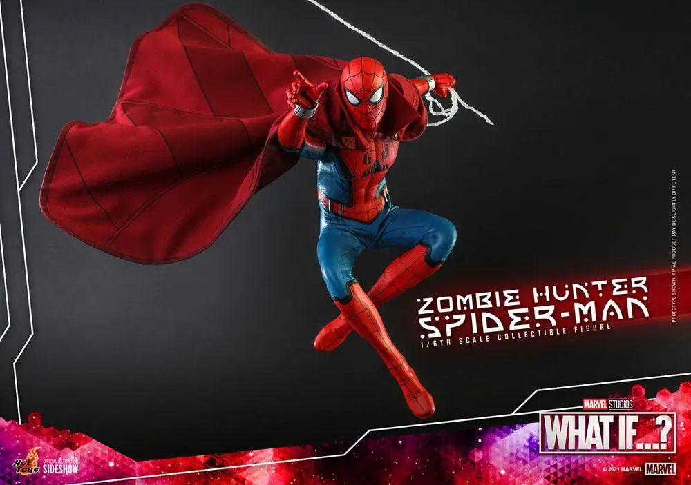 What If...? 1/6 Zombie Hunter Spider-Man akciófigura 30 cm termékfotó