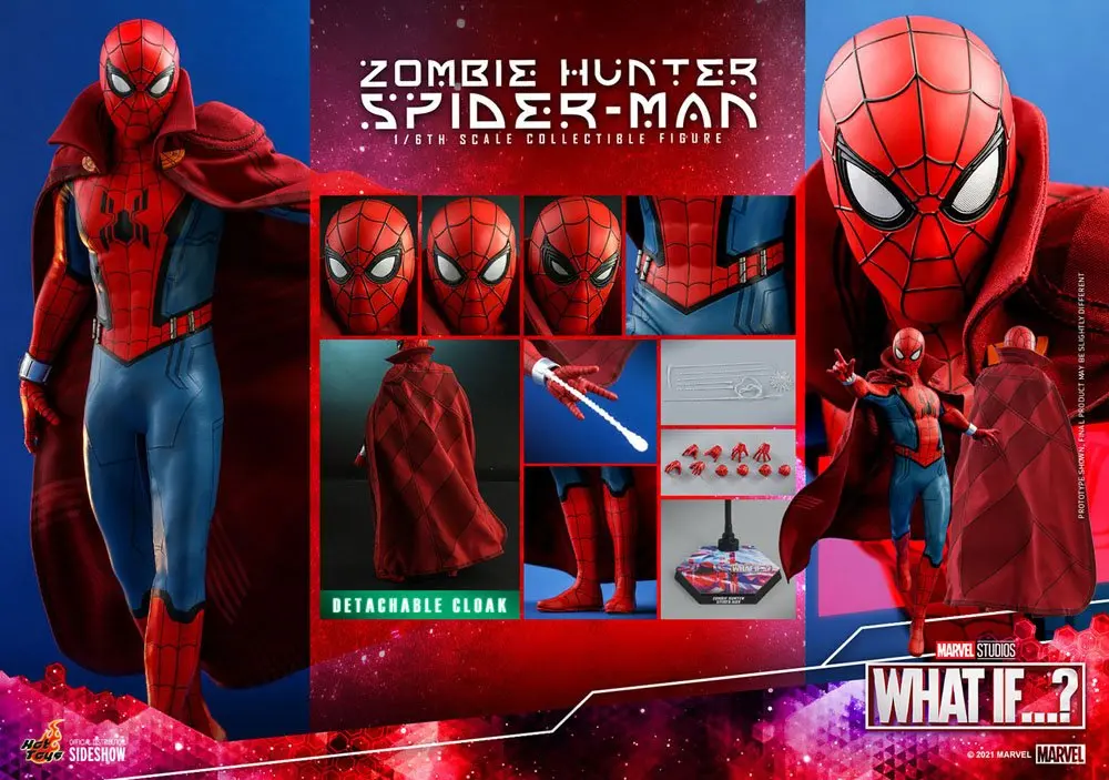 What If...? 1/6 Zombie Hunter Spider-Man akciófigura 30 cm termékfotó