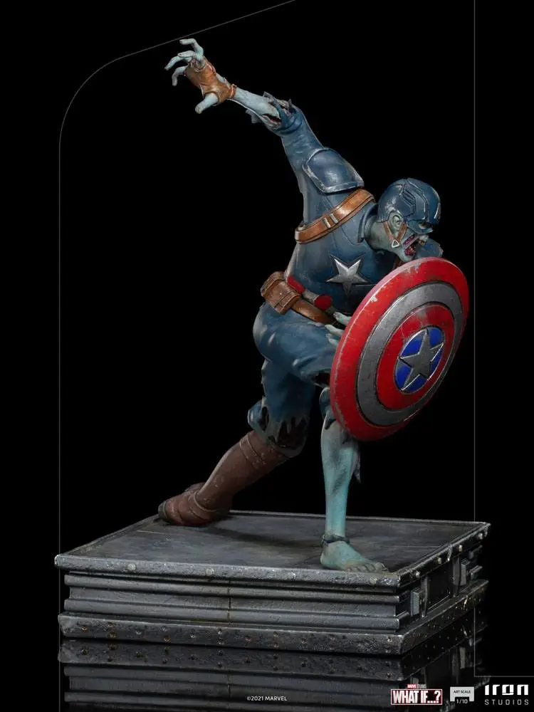 What If...? Art Scale 1/10 Amerika Kapitány Zombie szobor figura 22 cm termékfotó