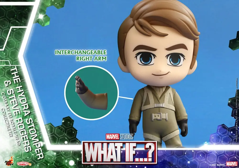 What If...? Cosbaby (S) Mini Figures Hydra Stomper & Steve Rogers 10 cm termékfotó