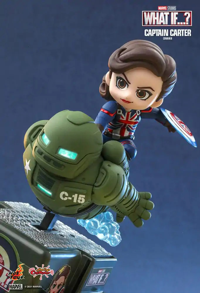 What If...? CosRider Captain Carter Mini figura hang- és fényeffektekkel 14 cm termékfotó