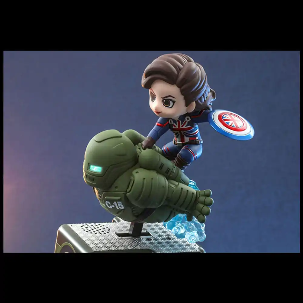 What If...? CosRider Captain Carter Mini figura hang- és fényeffektekkel 14 cm termékfotó