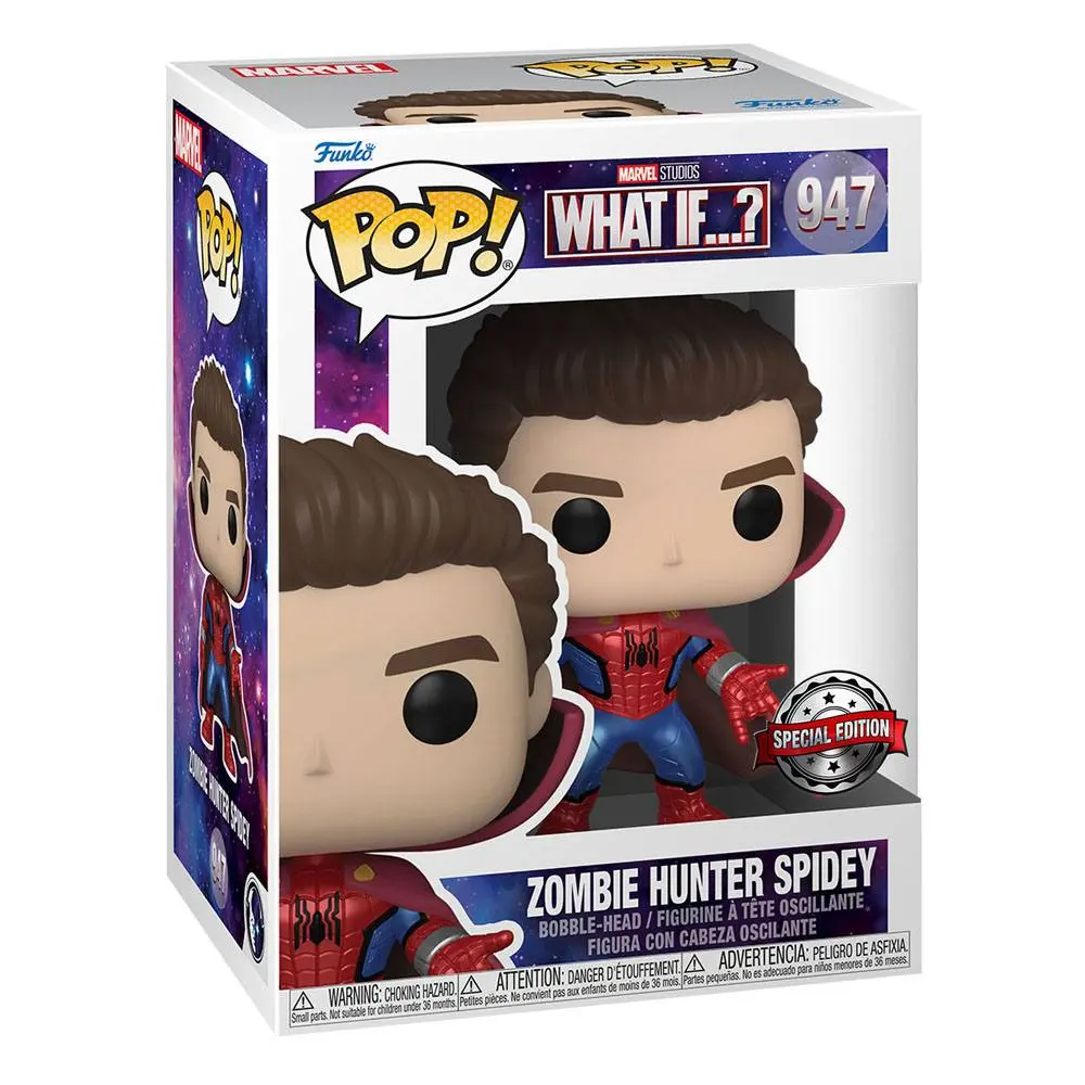 What If...? Funko POP! Animation Vinyl figura Zombie Hunter Spidey (MT) (Unmasked) 9 cm termékfotó