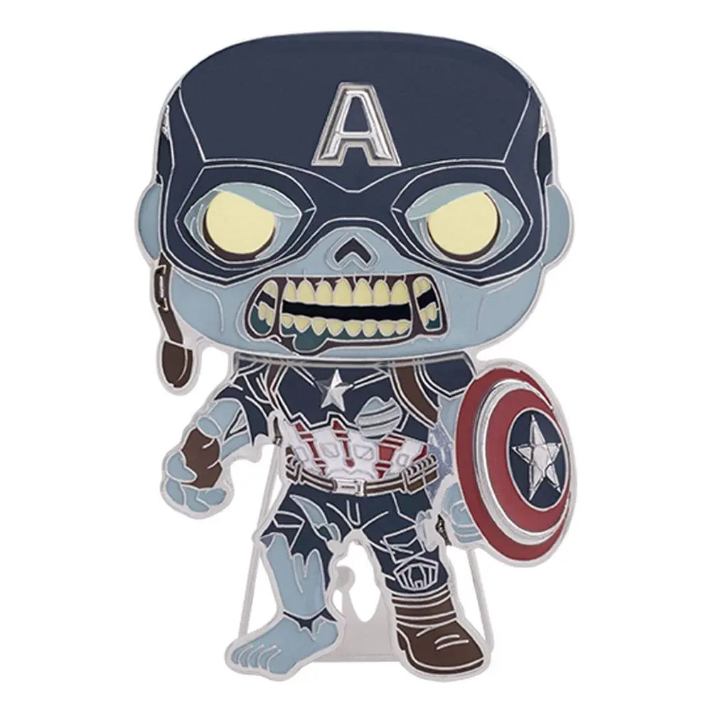 What If...? Funko POP! Enamel Pin Zombie Captain America 10 cm termékfotó