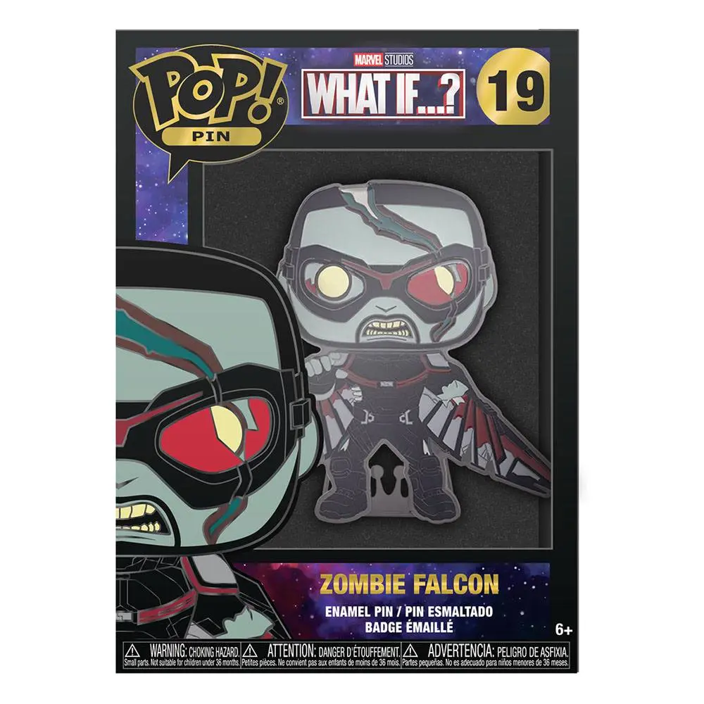 What If...? Funko POP! Enamel Pin Zombie Falcon 10 cm termékfotó