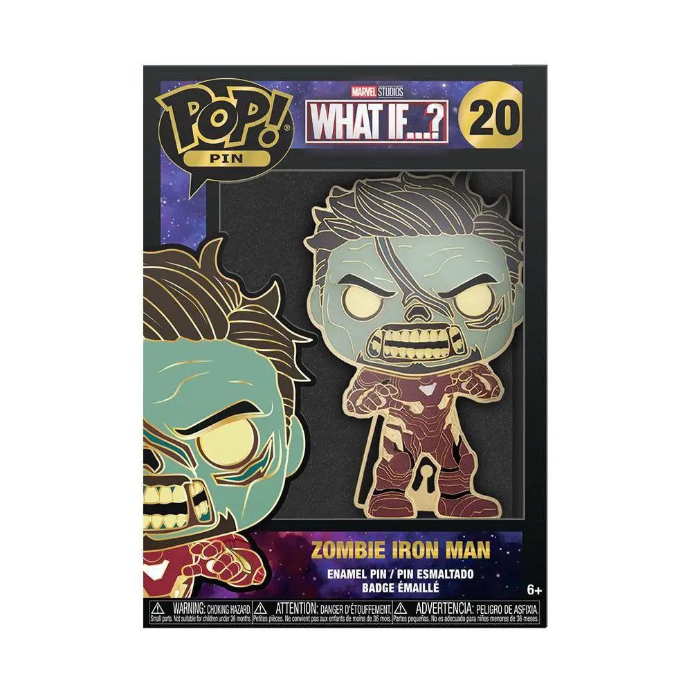 What If...? Funko POP! Enamel Pin Zombie Tony Stark 10 cm termékfotó