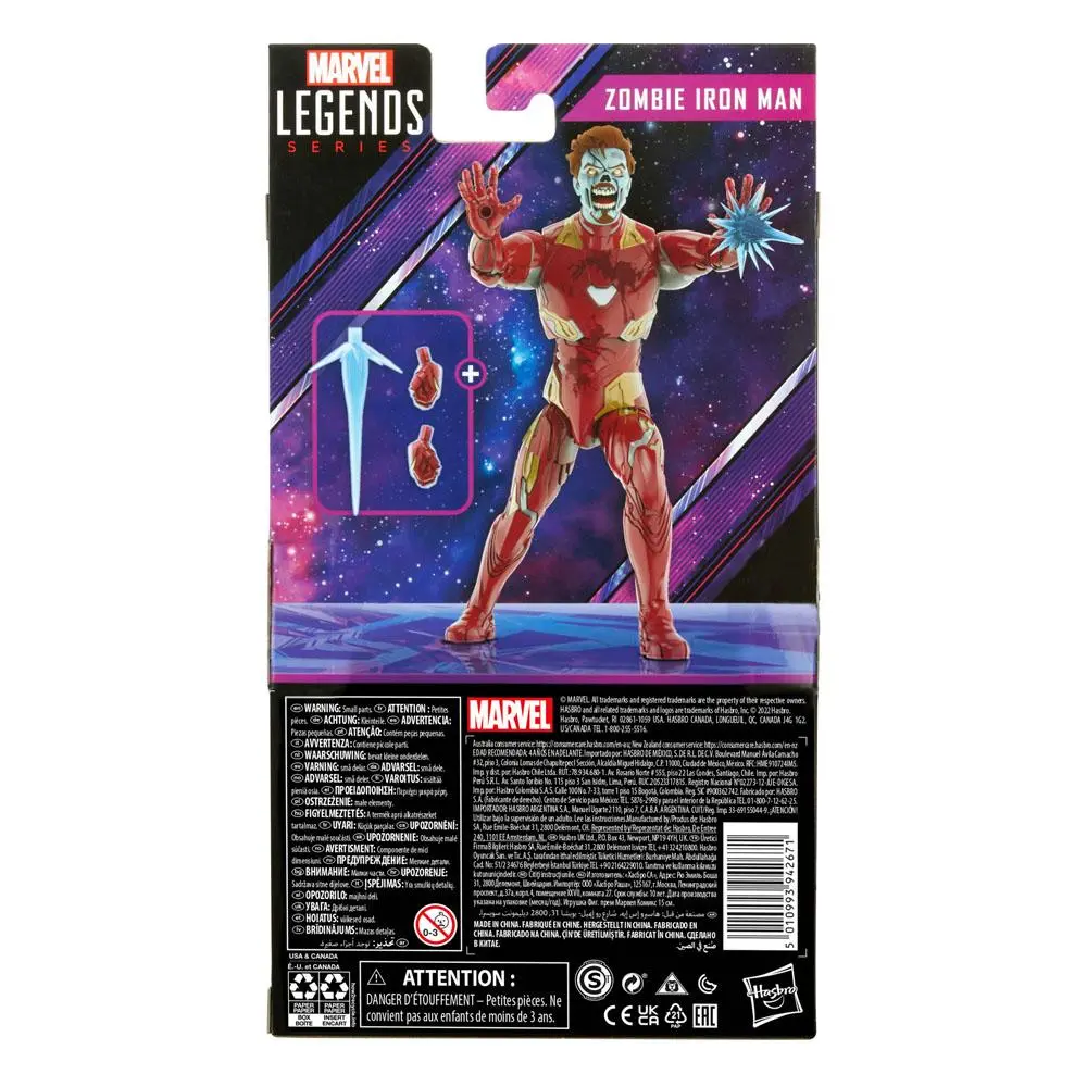 What If...? Marvel Legends Khonshu BAF: Zombie Iron Man akciófigura 15 cm termékfotó