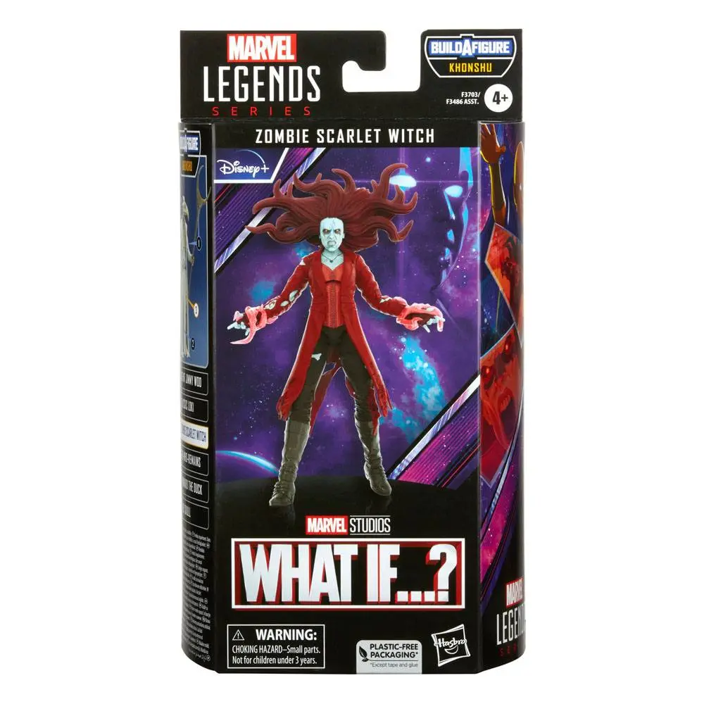 What If...? Marvel Legends Khonshu BAF: Zombie Scarlet Witch akciófigura 15 cm termékfotó