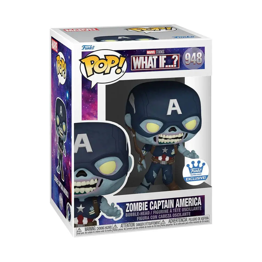What If...? POP! Animation Vinyl figura Zombie Captain America Exkluzív 9 cm termékfotó