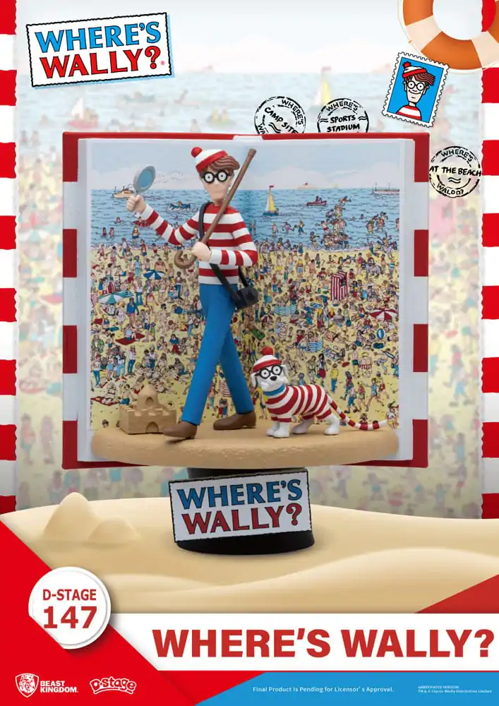 Where's Wally D-Stage Where's Wally PVC Diorama szobor figura 13 cm termékfotó