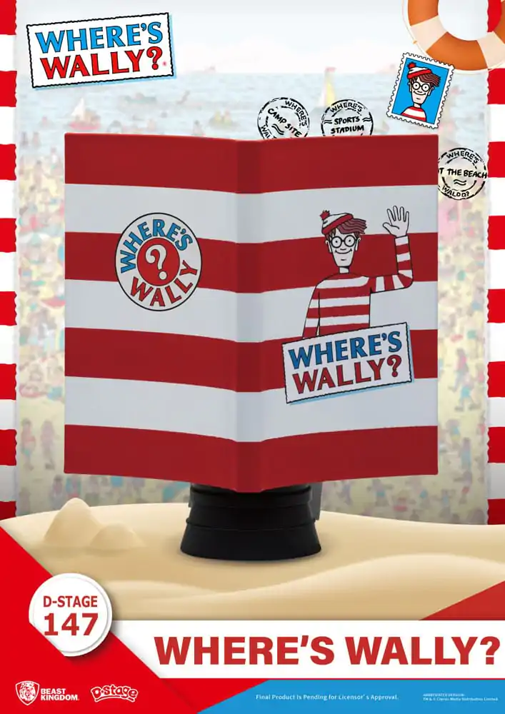 Where's Wally D-Stage Where's Wally PVC Diorama szobor figura 13 cm termékfotó