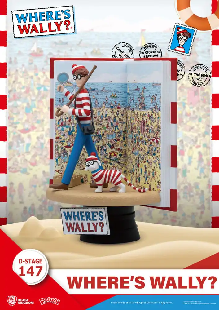 Where's Wally D-Stage Where's Wally PVC Diorama szobor figura 13 cm termékfotó