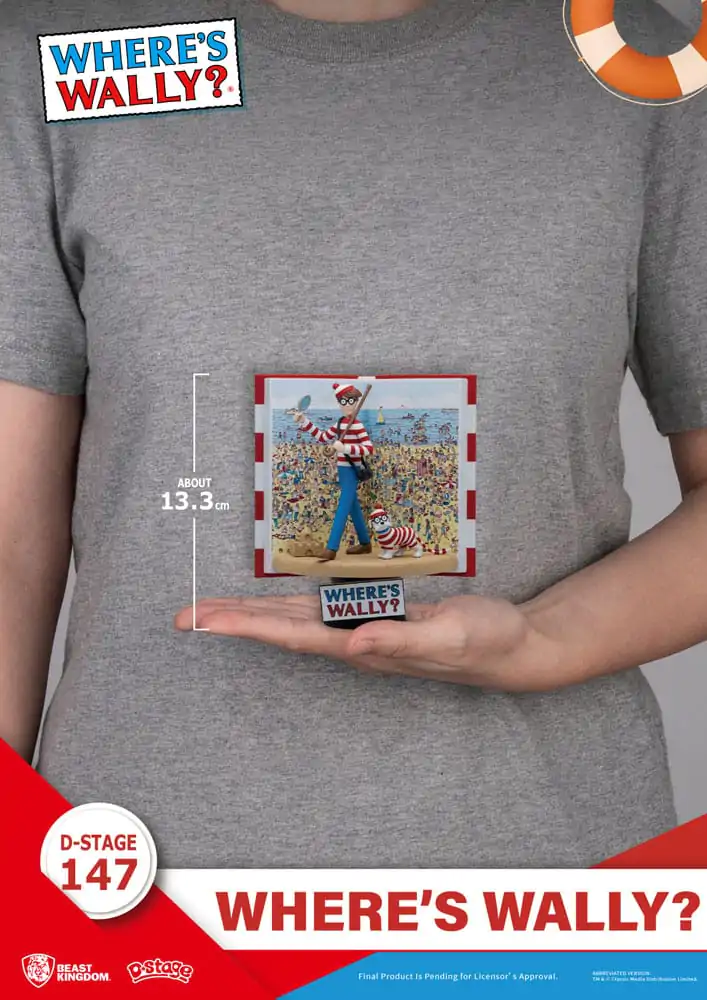 Where's Wally D-Stage Where's Wally PVC Diorama szobor figura 13 cm termékfotó