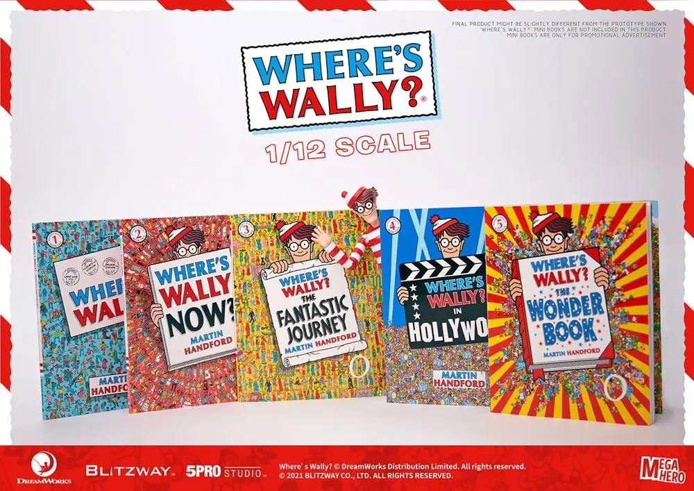 Where's Wally? Mega Hero 1/12 Wally akciófigura 17 cm termékfotó