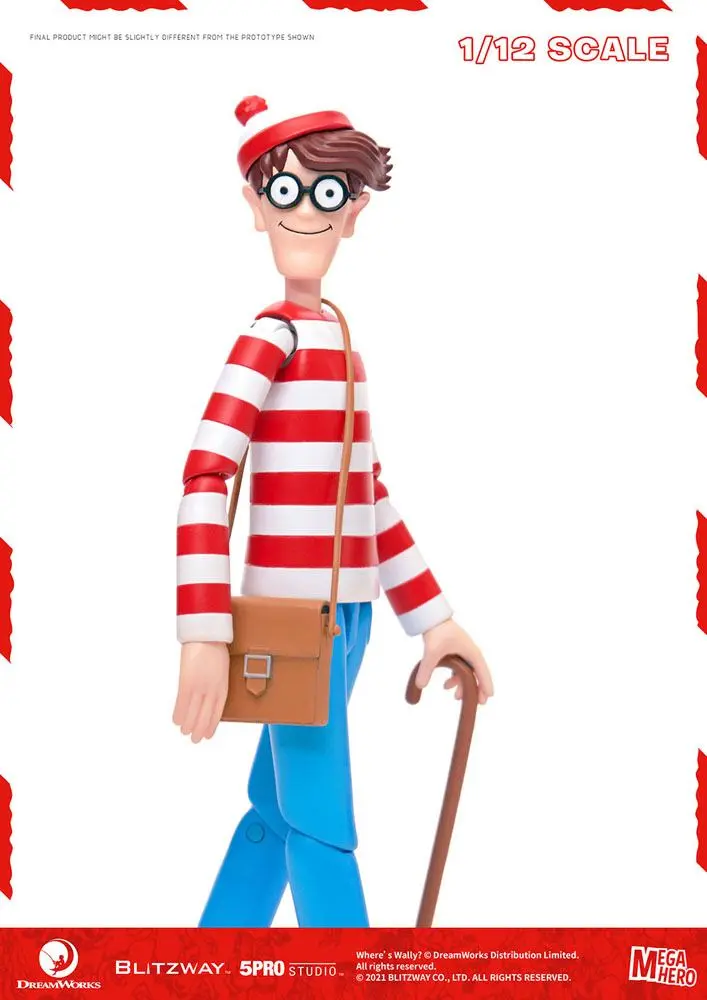 Where's Wally? Mega Hero 1/12 Wally akciófigura 17 cm termékfotó