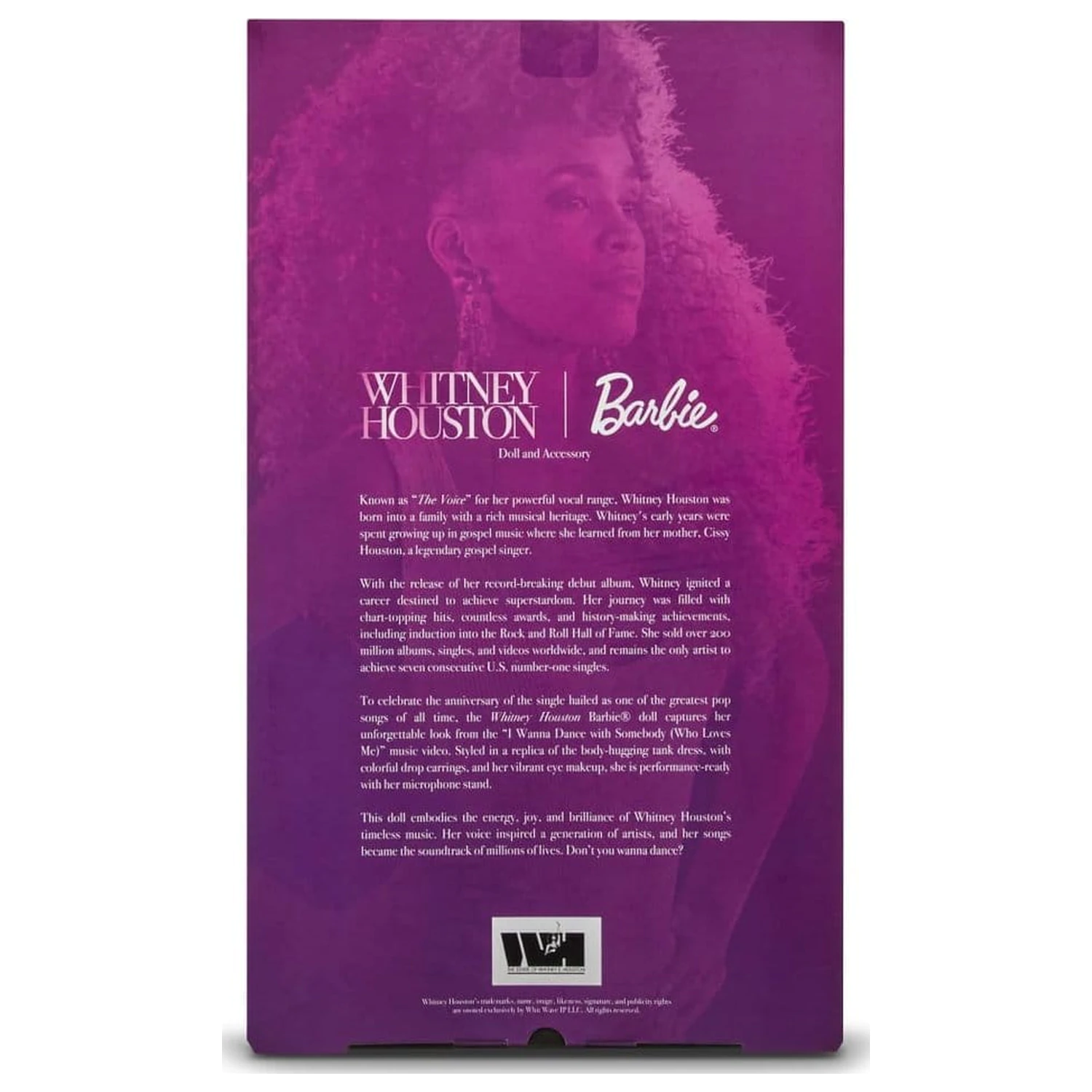 Whitney Houston Barbie Signature Doll I Wanna Dance with Somebody játék baba termékfotó