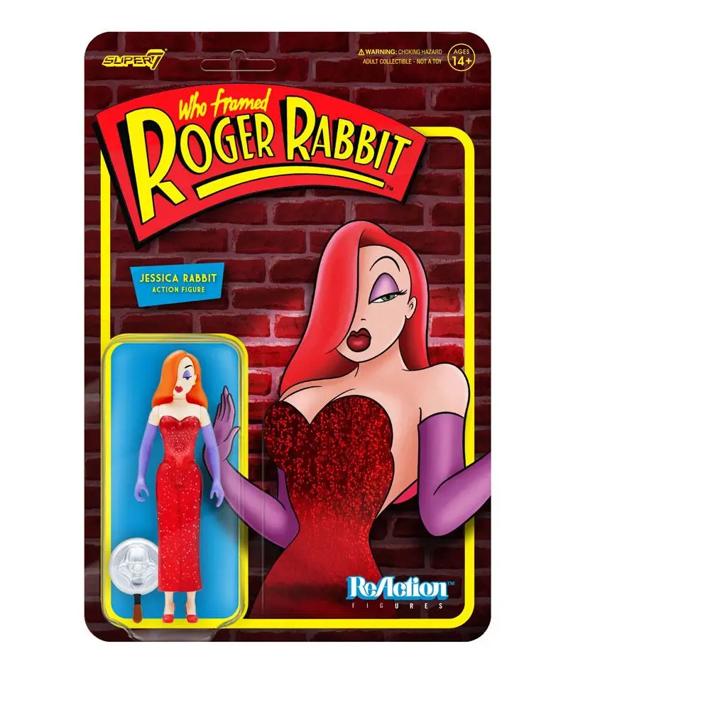 Who Framed Roger Rabbit ReAction Jessica Rabbit akciófigura 10 cm termékfotó