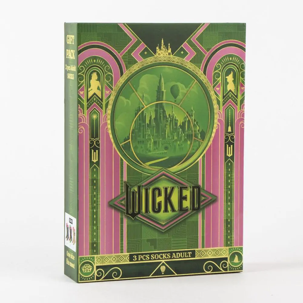 Wicked 3 db-os felnőtt zokni csomag termékfotó