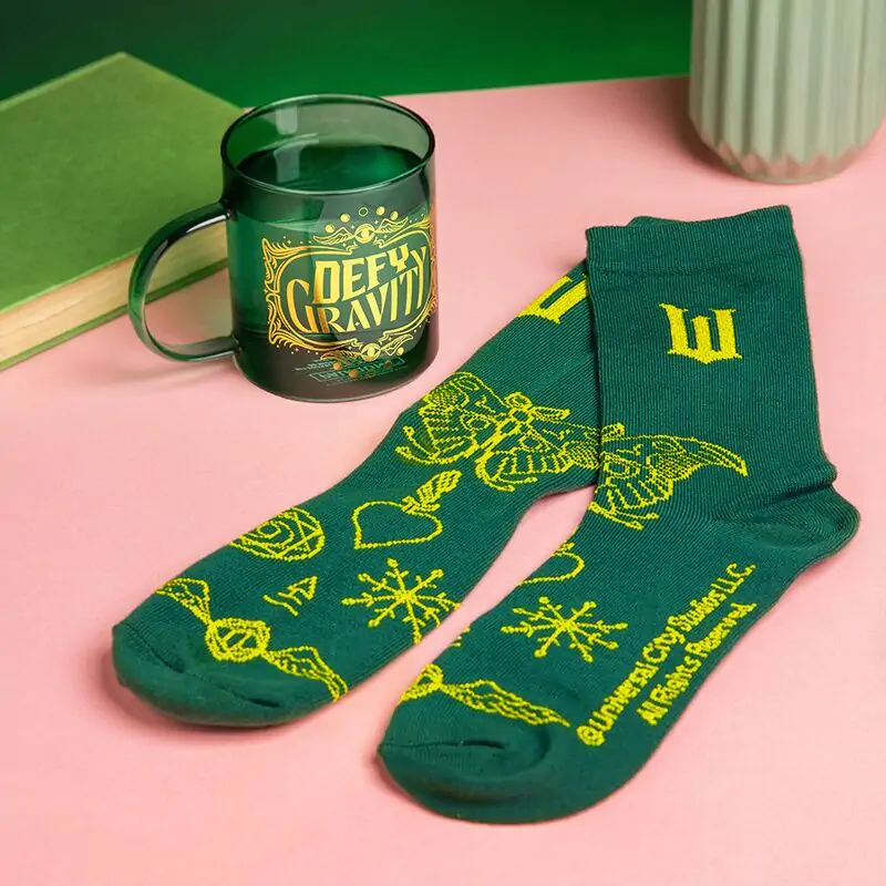 Wicked Elphaba Glasbecher- und Socken-Set termékfotó