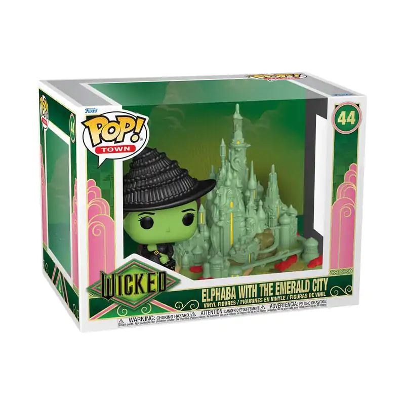 Wicked Funko POP! Town Vinyl figura Elphaba with the Emerald City 9 cm termékfotó