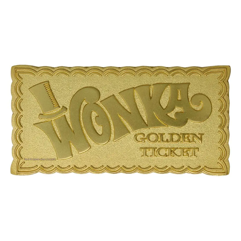 Willy Wonka &amp; the Chocolate Factory Mini Golden Ticket replika (aranyozott) termékfotó