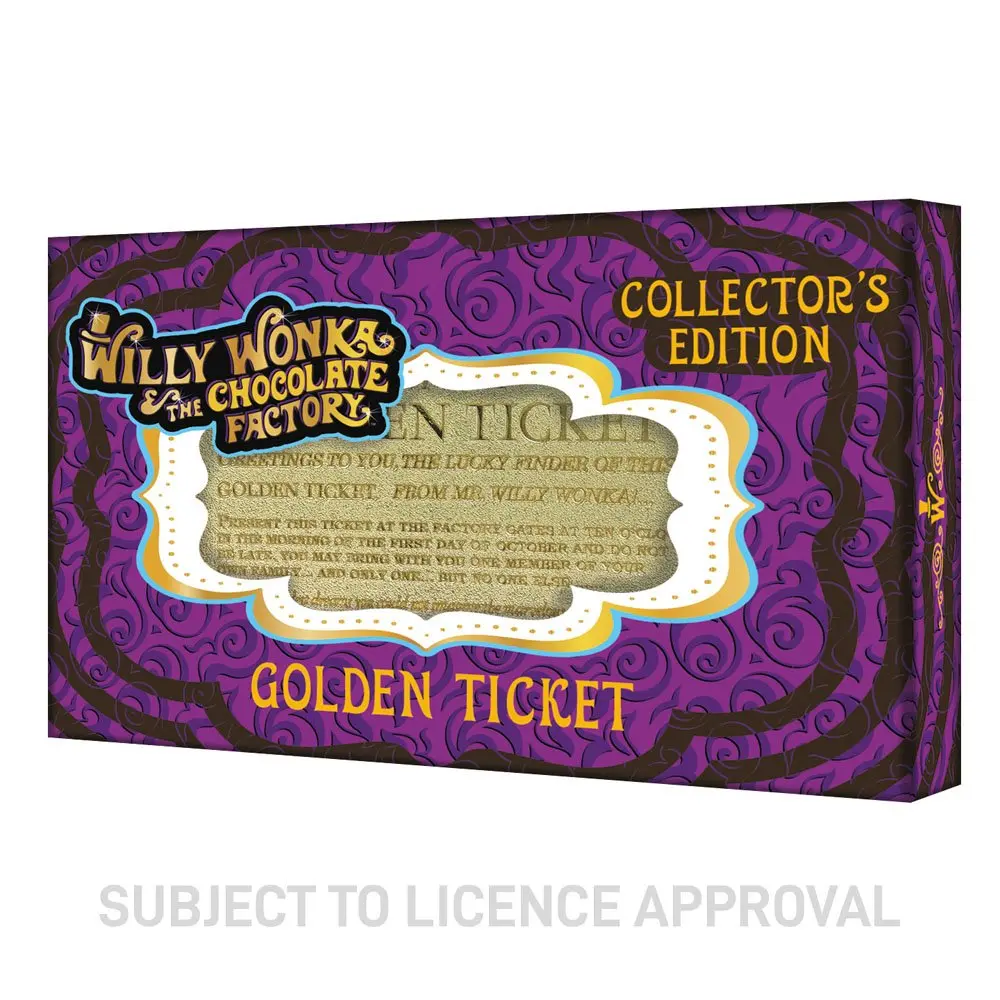 Willy Wonka &amp; the Chocolate Factory replika Mini Golden Ticket termékfotó