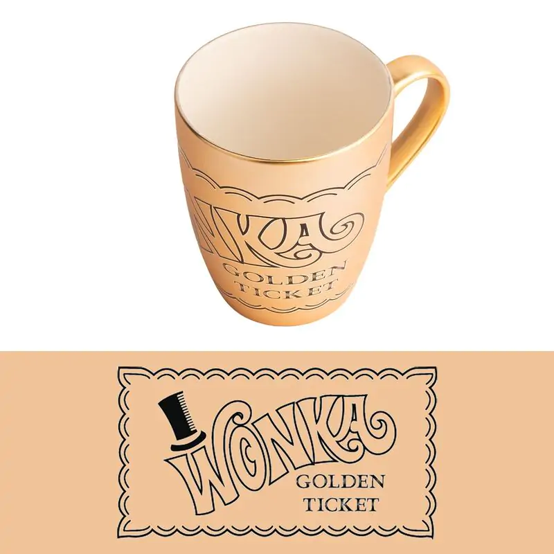 Willy Wonka Golden Ticket mug 350ml termékfotó