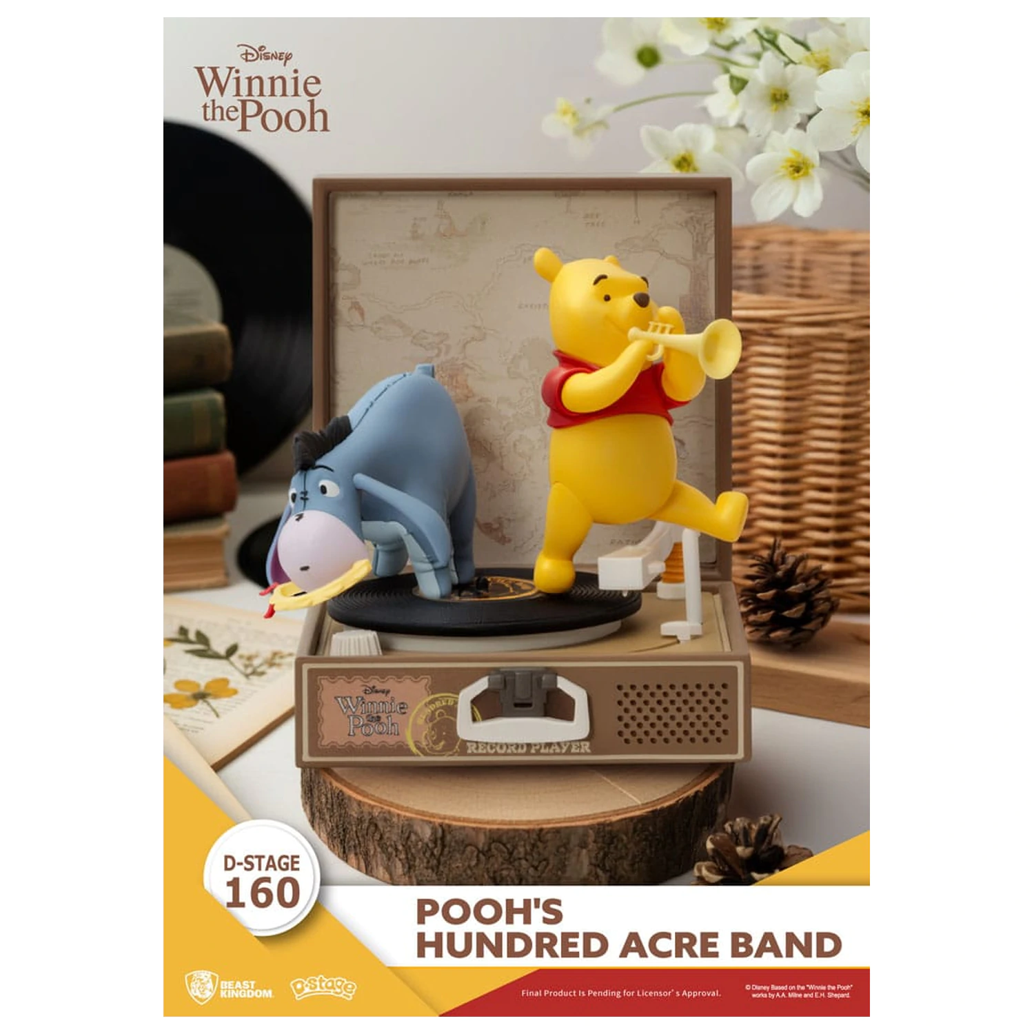 Winnie the Pooh Record Player Series Pooh's Hundred Acre Band PVC figura 12 cm termékfotó