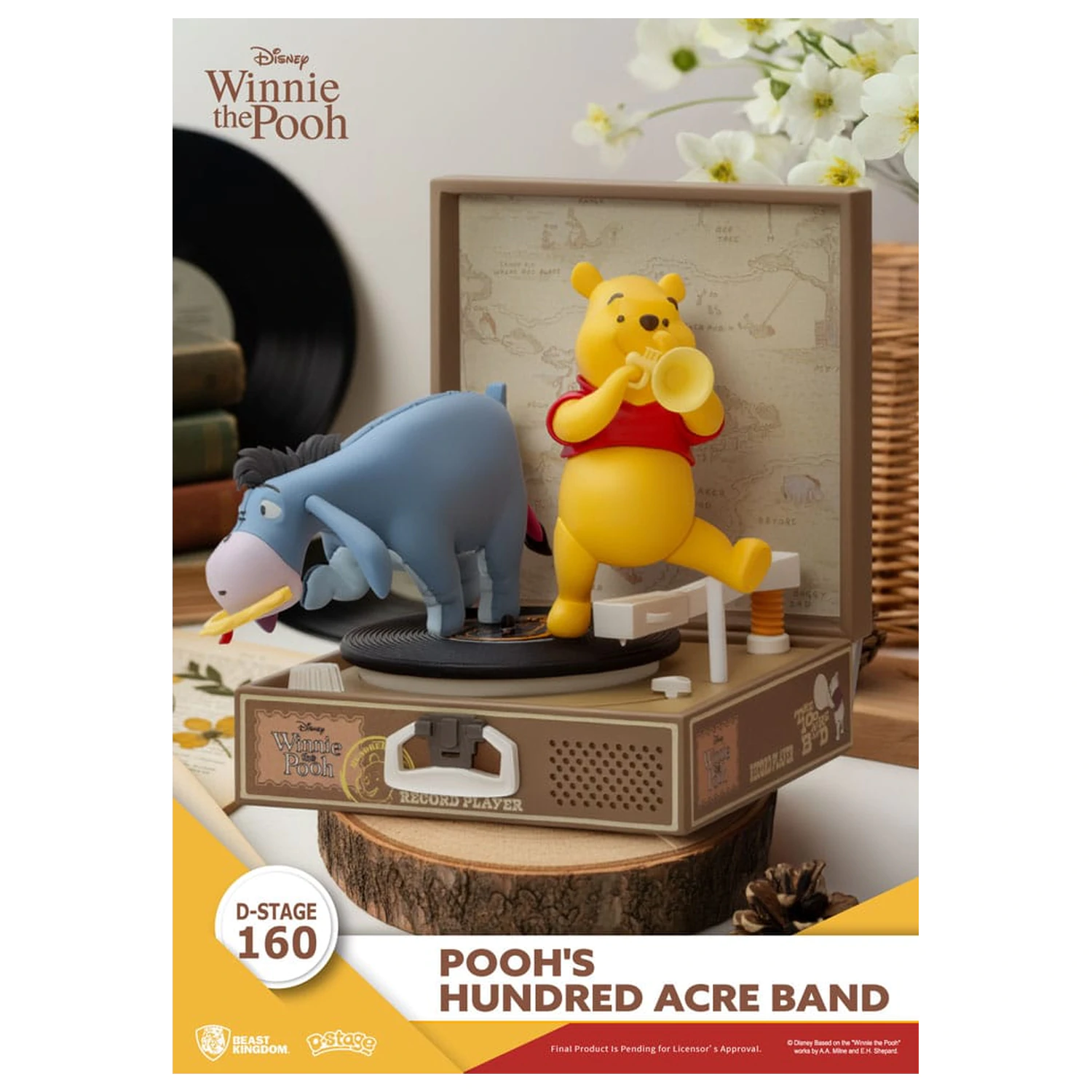 Winnie the Pooh Record Player Series Pooh's Hundred Acre Band PVC figura 12 cm termékfotó