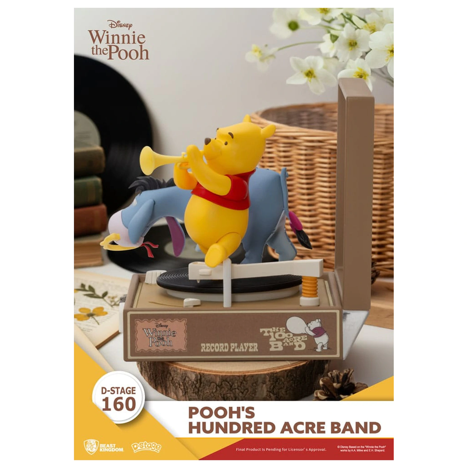 Winnie the Pooh Record Player Series Pooh's Hundred Acre Band PVC figura 12 cm termékfotó