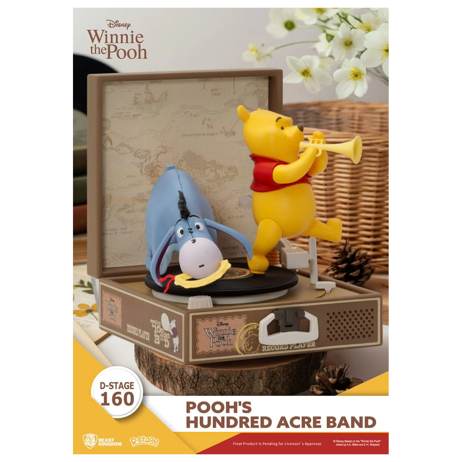 Winnie the Pooh Record Player Series Pooh's Hundred Acre Band PVC figura 12 cm termékfotó