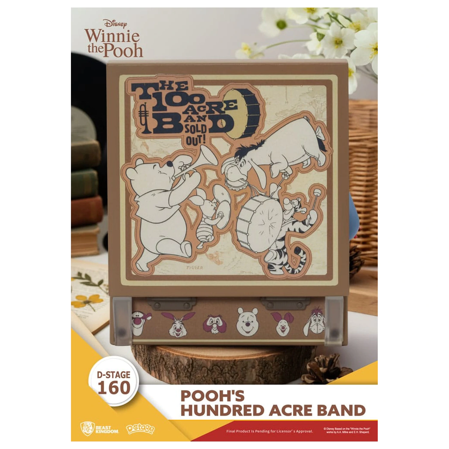 Winnie the Pooh Record Player Series Pooh's Hundred Acre Band PVC figura 12 cm termékfotó