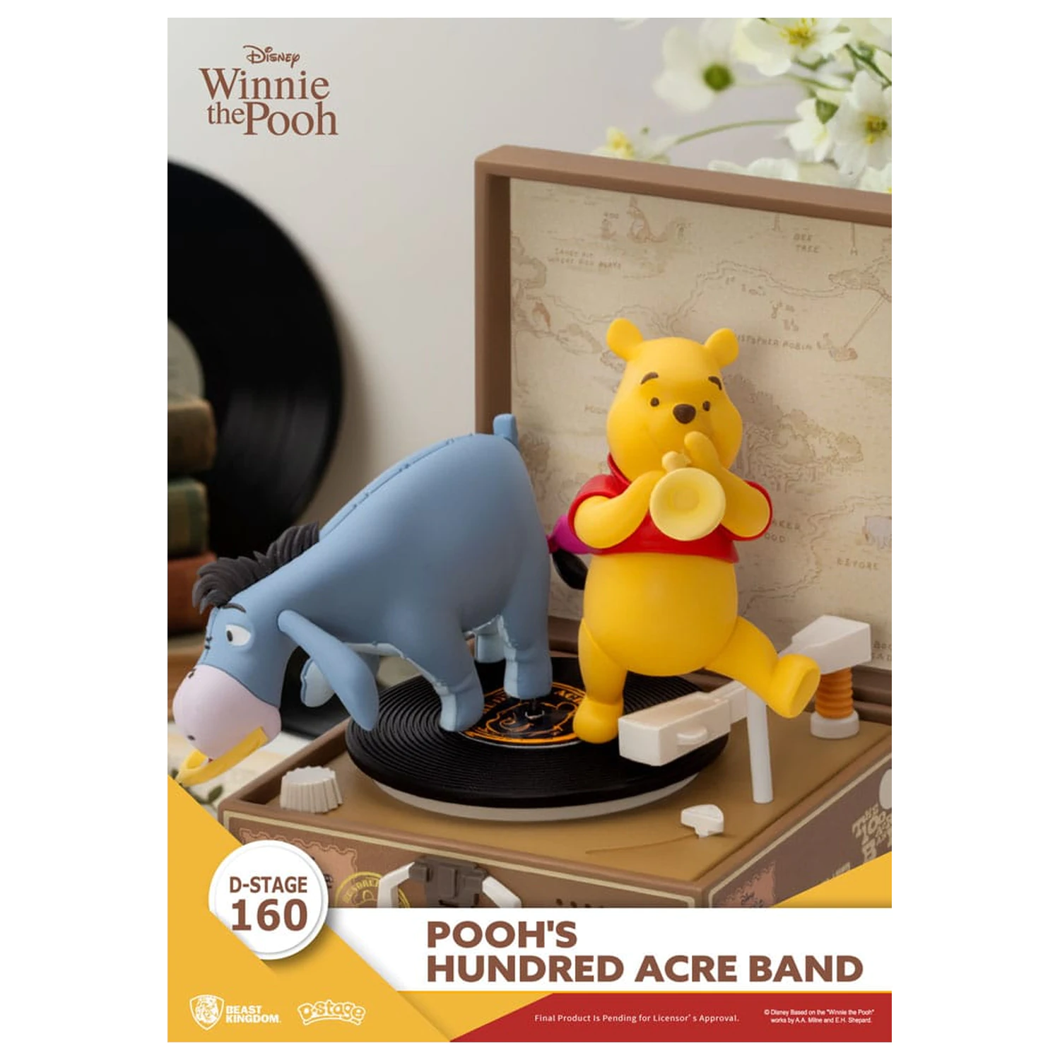 Winnie the Pooh Record Player Series Pooh's Hundred Acre Band PVC figura 12 cm termékfotó