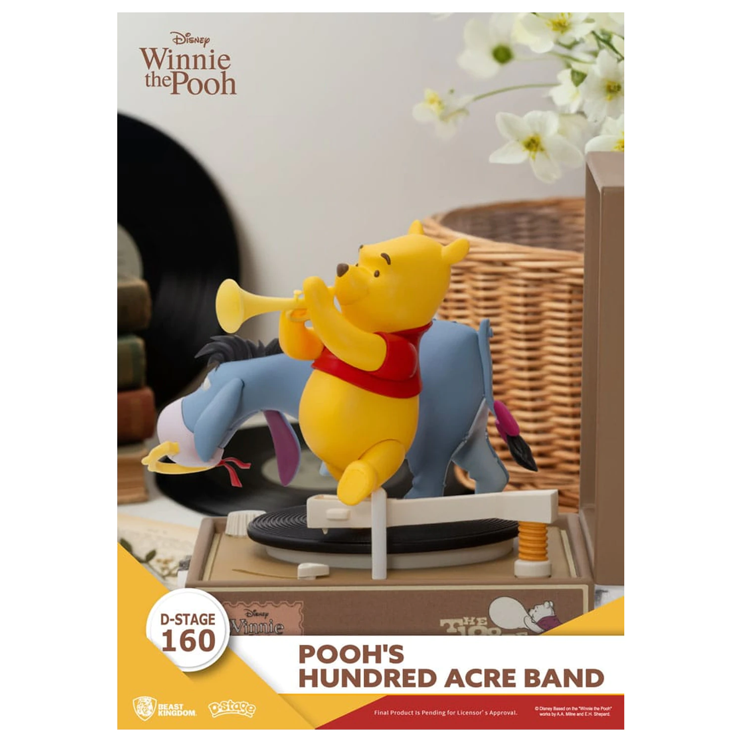 Winnie the Pooh Record Player Series Pooh's Hundred Acre Band PVC figura 12 cm termékfotó
