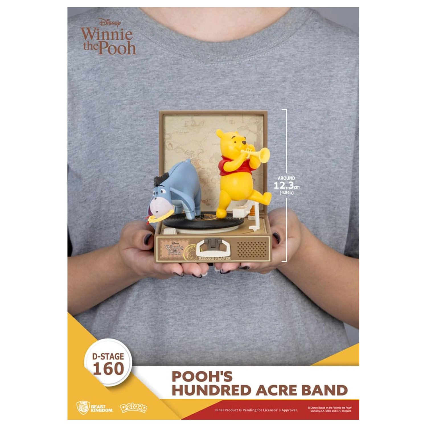 Winnie the Pooh Record Player Series Pooh's Hundred Acre Band PVC figura 12 cm termékfotó