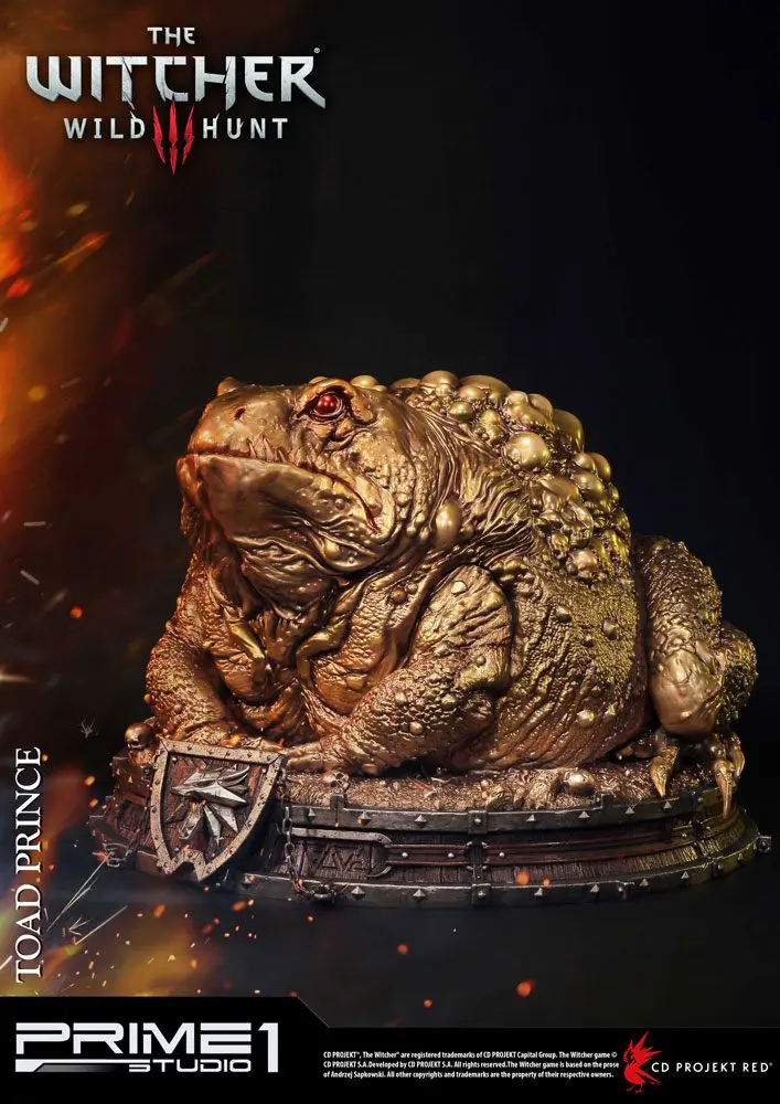 Witcher 3 Hearts of Stone Toad Prince of Oxenfurt Gold Ver. szobor figura 34 cm termékfotó