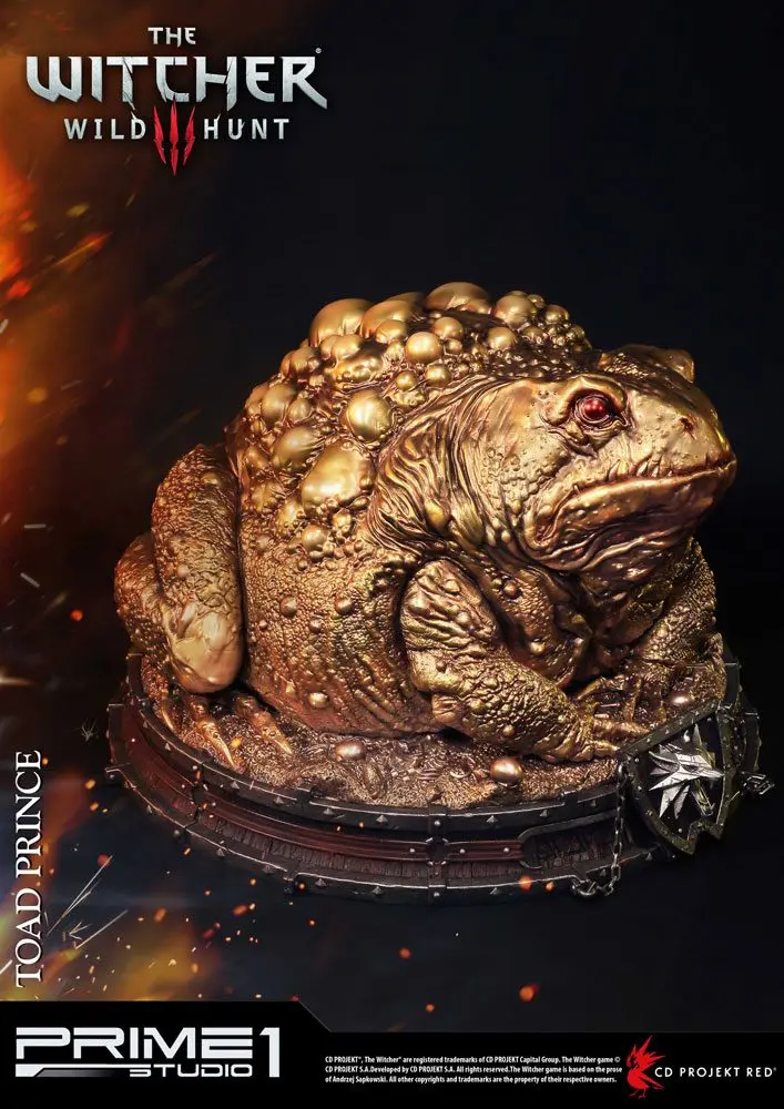 Witcher 3 Hearts of Stone Toad Prince of Oxenfurt Gold Ver. szobor figura 34 cm termékfotó