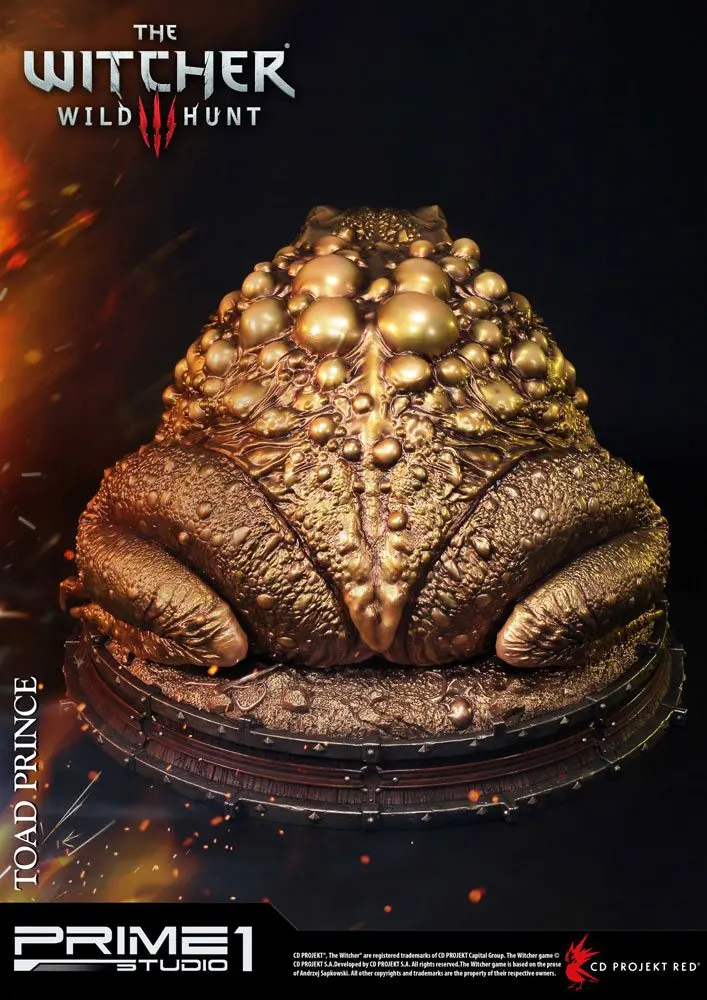 Witcher 3 Hearts of Stone Toad Prince of Oxenfurt Gold Ver. szobor figura 34 cm termékfotó