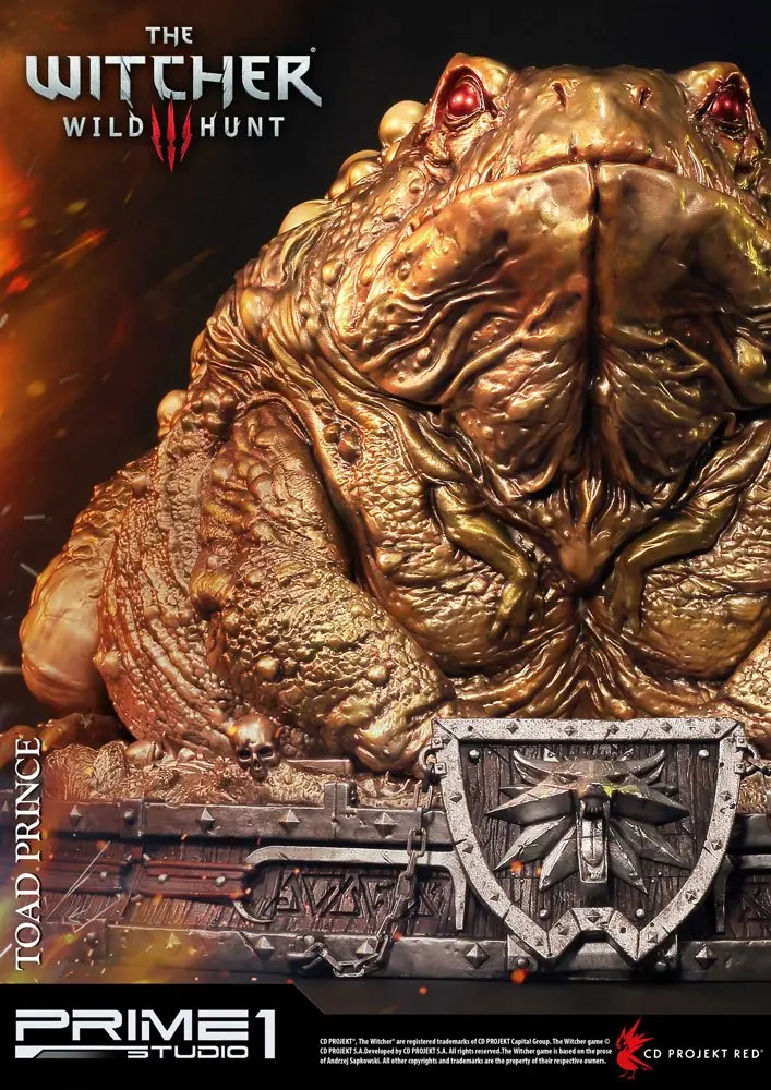 Witcher 3 Hearts of Stone Toad Prince of Oxenfurt Gold Ver. szobor figura 34 cm termékfotó