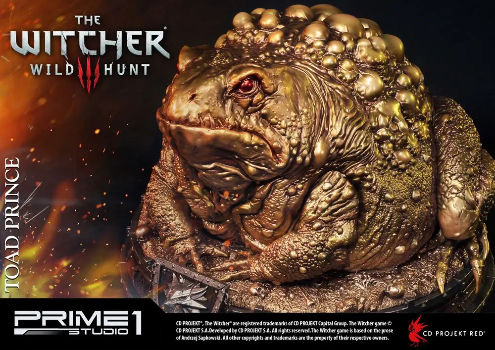 Witcher 3 Hearts of Stone Toad Prince of Oxenfurt Gold Ver. szobor figura 34 cm termékfotó
