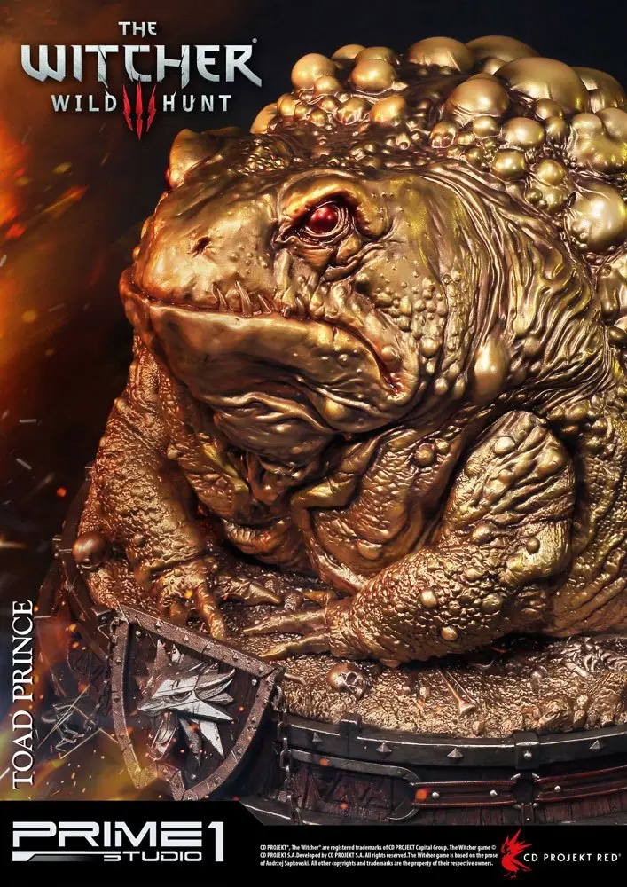 Witcher 3 Hearts of Stone Toad Prince of Oxenfurt Gold Ver. szobor figura 34 cm termékfotó